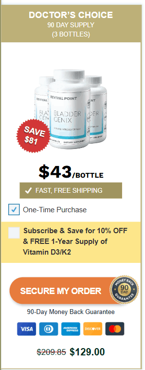 Bladder Genix 3 bottle
